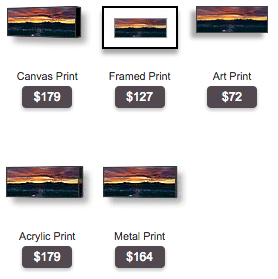 buy photo print of Bend Oregon city sunset
