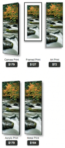 buy Oregon panoramic photo of the santiam river during fall by Ross Wordhouse