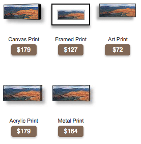 buy Oregon panoramic photo of the painted hills by Ross Wordhouse