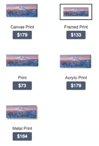 buy panoramic photo of sunrise over Mt. Bachelor ski resort by Ross Wordhouse
