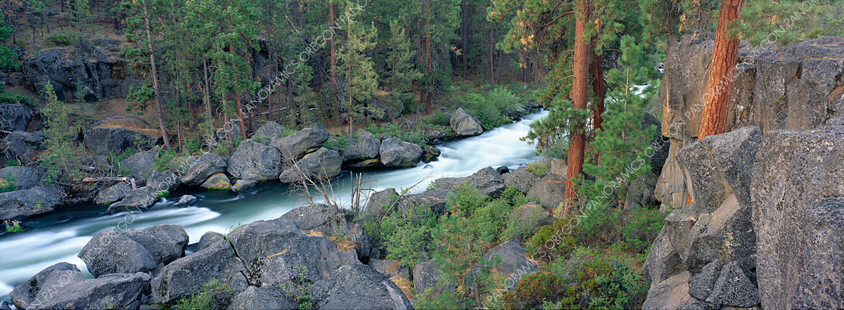 Bend Oregon panoramic photo deschutes river by Ross Wordhouse