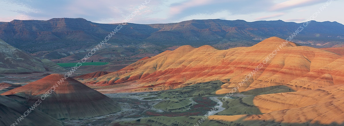 Oregon panoramic photo of the painted hills by Ross Wordhouse